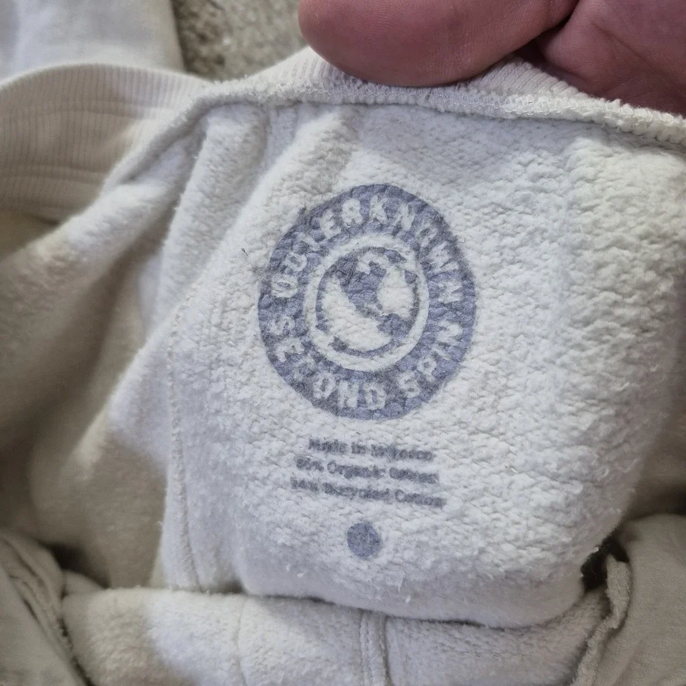 Outerknown Second Spin Sweatpants Mens XL White Heavyweight Athleisure Gym Run